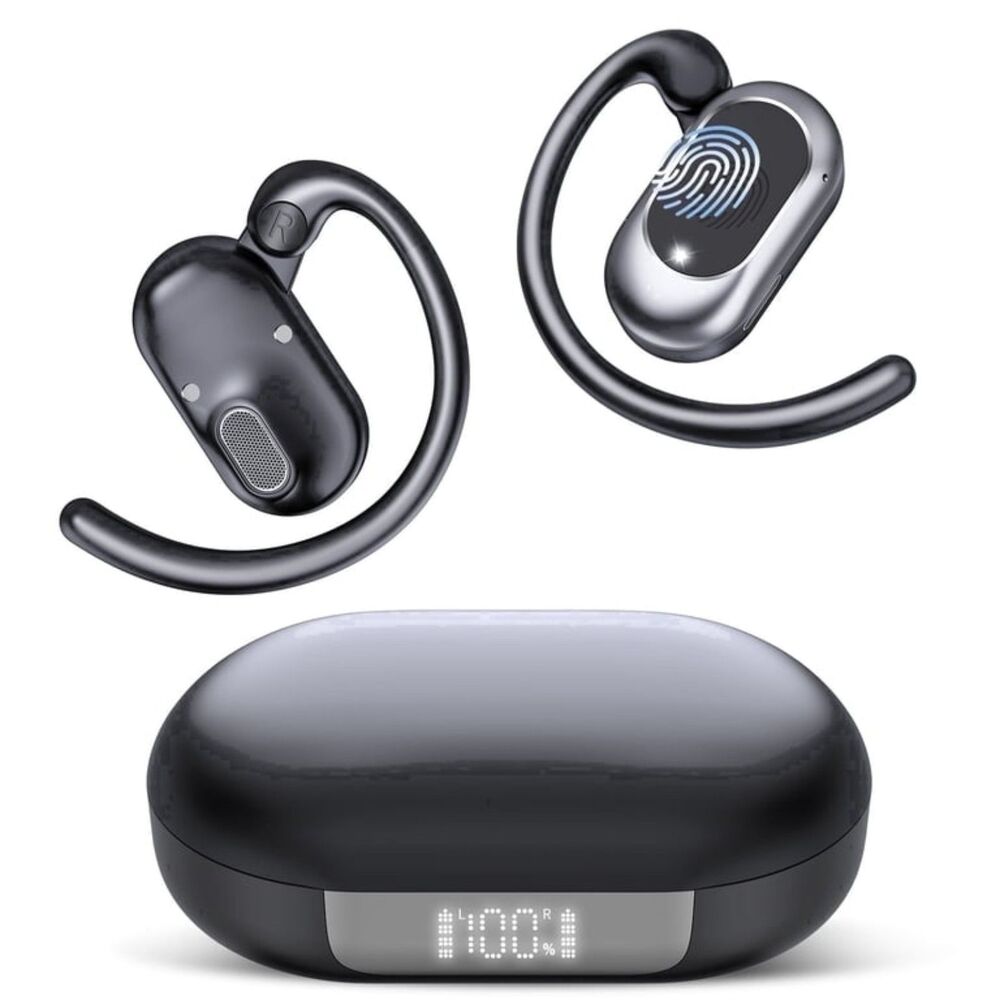 Aptkdoe G219 Open-Ear Wireless Sports Headphones Bluetooth Black Brand New